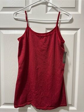 Bisou Bisou Red Sparkle Camisole Tank